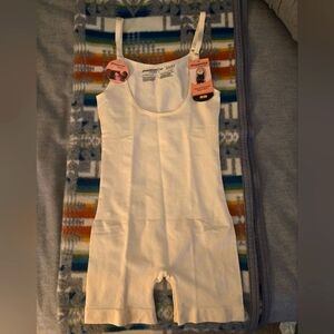 Shapermint Essentials Open Bust Body Suit Shaper Shorts Size Small